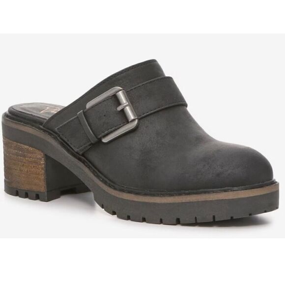 Crown Vintage black heeled Janis clog size 9 - Picture 1 of 15